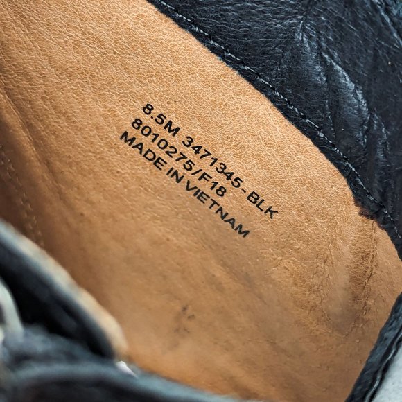 Frye Women Jennifer Bootie Black Leather Western Cowboy Ankle Boots size 8.5 - Picture 8 of 12